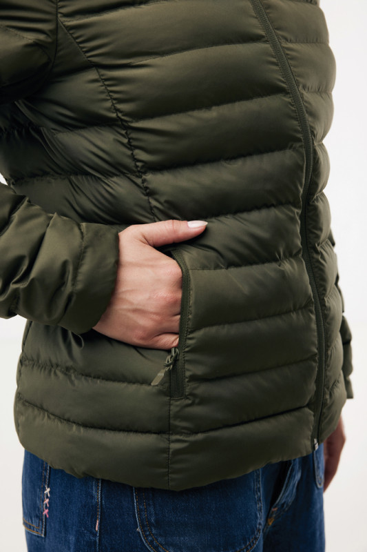 IQONIQ Maiko dámska prešívaná bunda z rec. polyesteru khaki XL 9