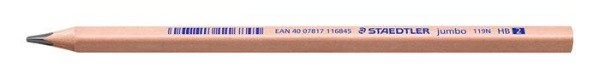 Grafitová ceruzka, HB, trojhranná, hrubá, STAEDTLER "Noris® natural jumbo 119N" 2