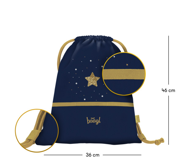 BAAGL Vrecko Unicorn Gold 2