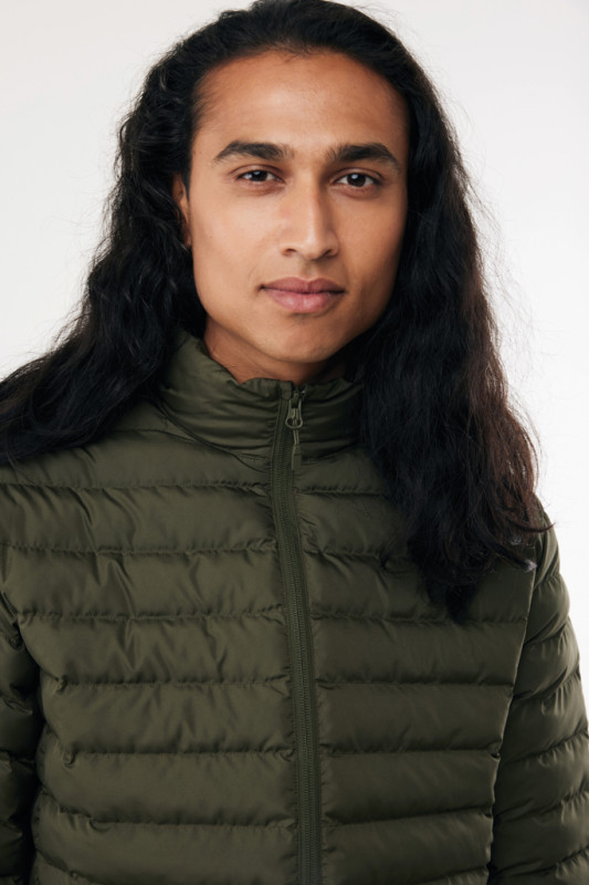 IQONIQ Maiko pánska prešívaná bunda z rec. polyesteru khaki S 8