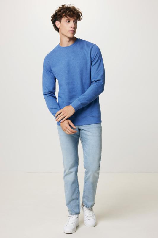 Nefarbená mikina IQONIQ Denali z recykl. bavlny heather blue XXS 9