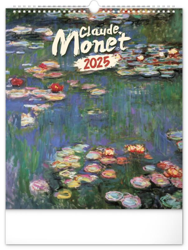 NOTIQUE Nástenný kalendár Claude Monet 2025, 30 x 34 cm