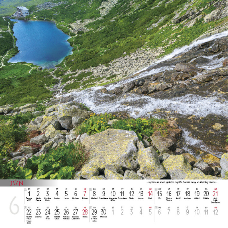 Nástenný kalendár Tatry 2026 6