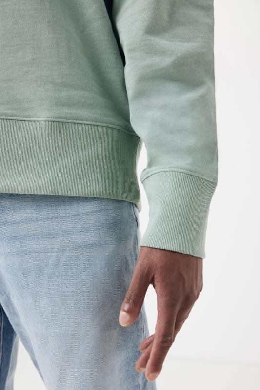 Mikina IQONIQ Kruger relaxed fit z recykl. bavlny Iceberg green XXXL 7