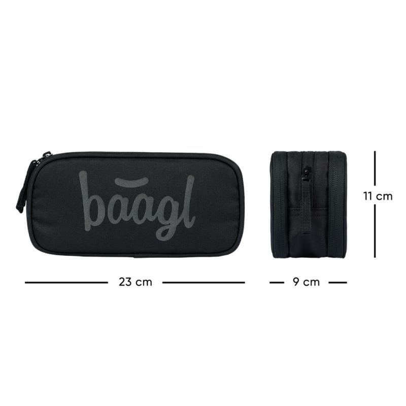 BAAGL SADA 3 Coolmate Black: batoh, peračník, vrecko