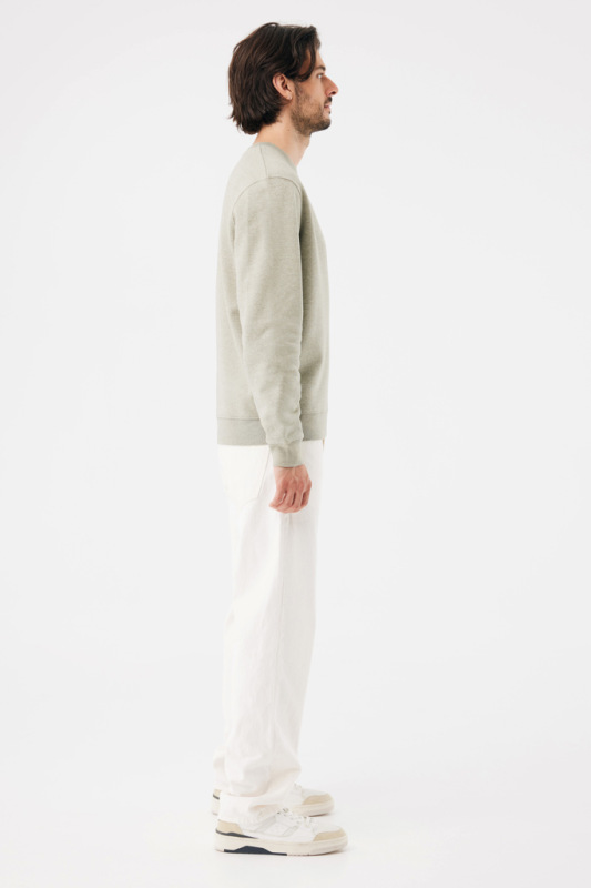 IQONIQ Toria Unisex mikina s okrúhl. výstrihom z rec. bavlny light heather green M 7