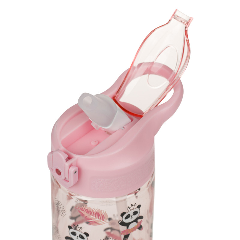 BAAGL Tritanová fľaša na nápoje so slamkou Panda, 500 ml 3