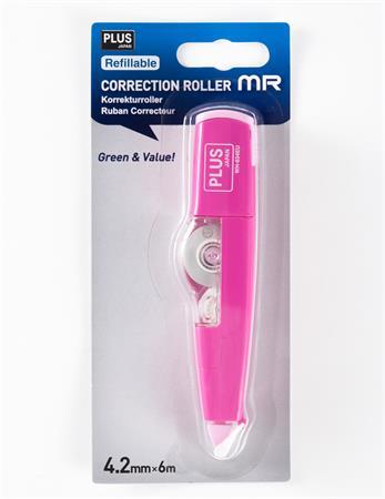 Korekčný roller, 4,2mm x 6m, PLUS "MR", ružový
