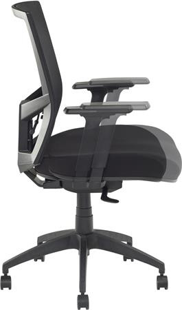 Kancelárska stolička, čierna, MAYAH "Radar 3" 5