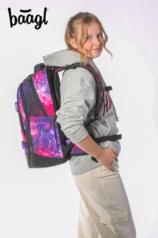 BAAGL Školský batoh Skate Max Galaxy 13