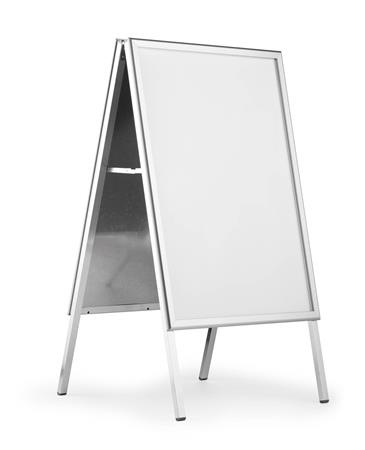 Stojan na plagáty, A1, DURABLE "Fold Outdoor", strieborný 1