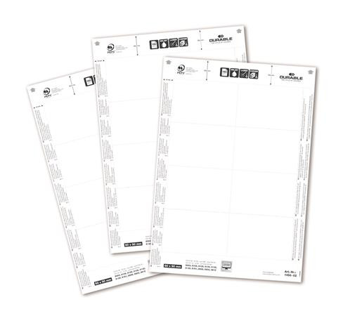 Náhradná vložka, 60 x 90 mm, DURABLE, biely 3