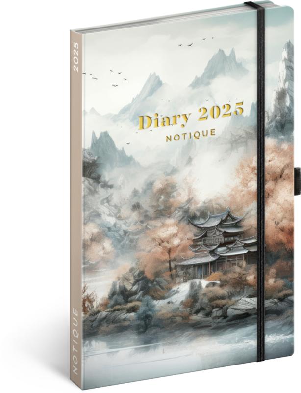 NOTIQUE Týždenný diár Japonsko 2025, 13 x 21 cm