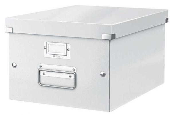 Odkladací box, A4, LEITZ "Click&Store", biela