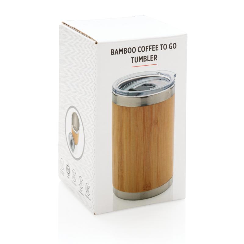 Bambusový termohrnček Coffee to go hnedá 10