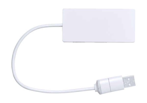 Brante transparentný USB hub 4