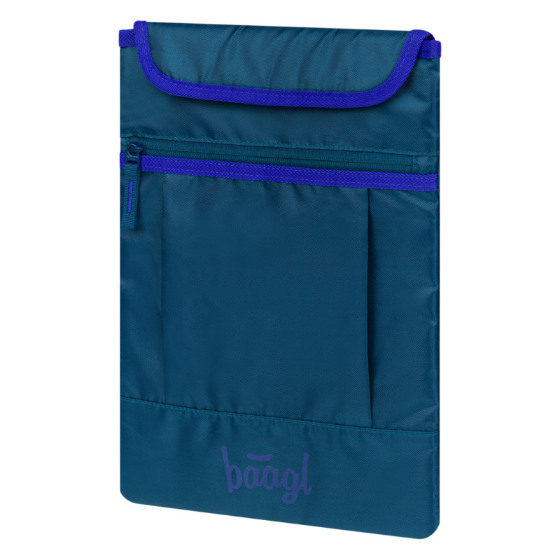 BAAGL SADA 5 Core Logo modrá: batoh, peračník, vrecko, ľadvinka, obal na notebook GRS 12