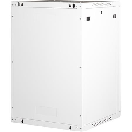 Rack skriňa, nástenná, 19", 18U, v demonte, LANDE "PROlineB", sivá 3