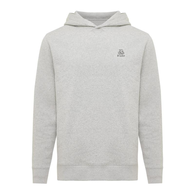 Mikina s bočnými vreckami Iqoniq Yengo z rec. bavlny light heather grey 4XL 3