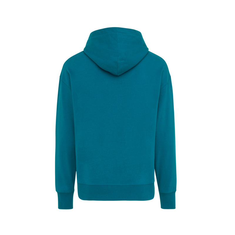 Mikina s kapucňou IQONIQ Yoho relaxed fit z recykl. bavlny dark teal XXXL 2