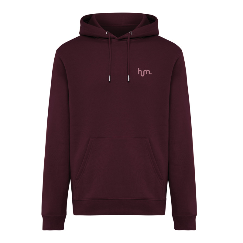 IQONIQ Joshua Unisex mikina s kapucňou z rec. bavlny merlot XXXL 4