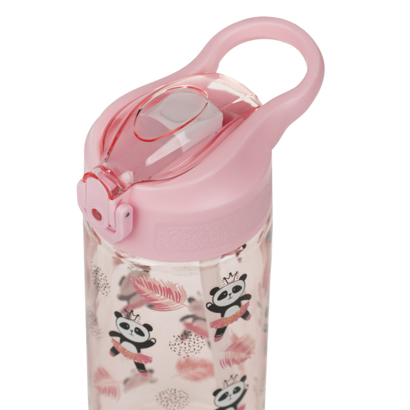 BAAGL Tritanová fľaša na nápoje so slamkou Panda, 500 ml 2