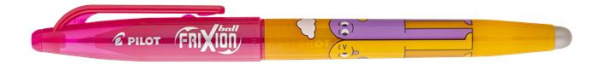 Roller, 0,35 mm, odstrániteľné písmo, s vrchnákom, PILOT "Frixion Ball Friends", broskyňov 1