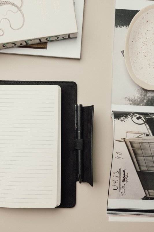 VINGA Marlow GRS zápisník čierna 13