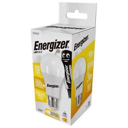 LED žiarovka, E27, klasická guľa, 13,5W (100W), 1521lm, 3000K, ENERGIZER 1