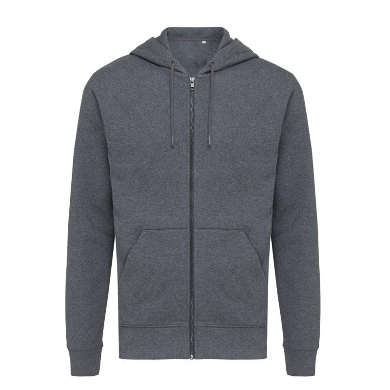 Mikina na zips s kapucňou Iqoniq Abisko z recykl. bavlny heather anthracite XXXL 1