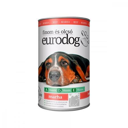 Krmivo pre psy, konzerva, 1240 g, EURODOG, hovädzie