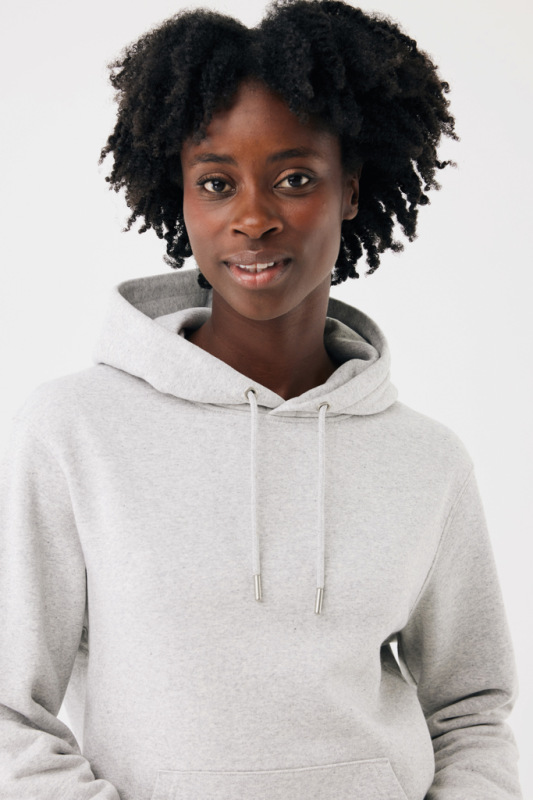 IQONIQ Joshua Unisex mikina s kapucňou z rec. bavlny light heather grey XXXL 15