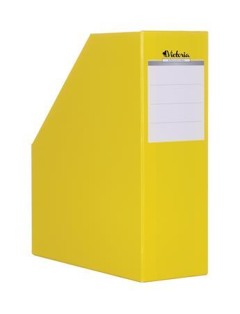 Zakladač, kartónový, 90 mm, VICTORIA, žltá