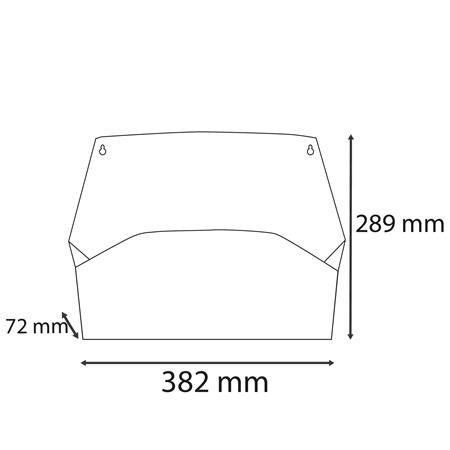 Nástenný organizér, 1 priehradka, ležatý, 38,2x28,9x7,2 cm, EXACOMPTA "Autentik", ružový 4