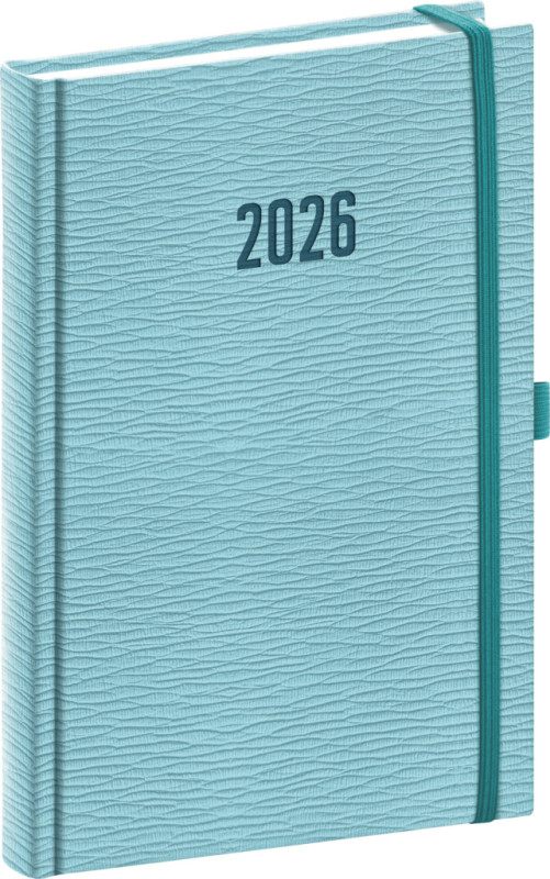 NOTIQUE Denný diár Rivoli 2026, svetlomodrý, 15 x 21 cm