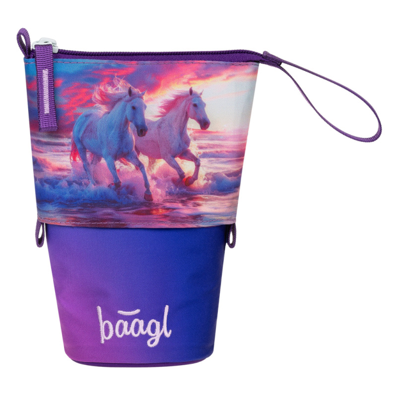 BAAGL Školský peračník Pop Up Kone Srdce GRS