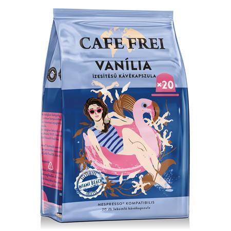 Kávové kapsuly, kompatibilné s Nespresso®, 20 ks, CAFE FREI, vanilka