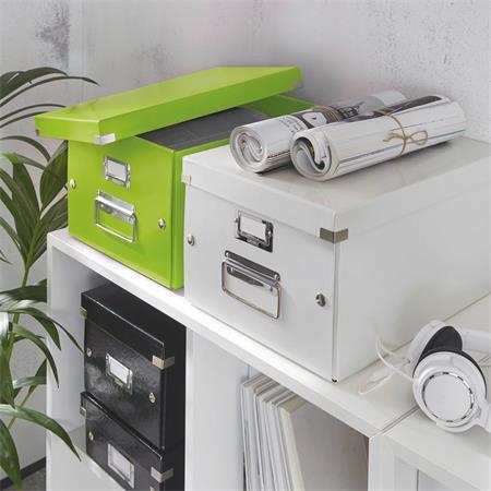 Odkladací box, A4, LEITZ "Click&Store", zelená