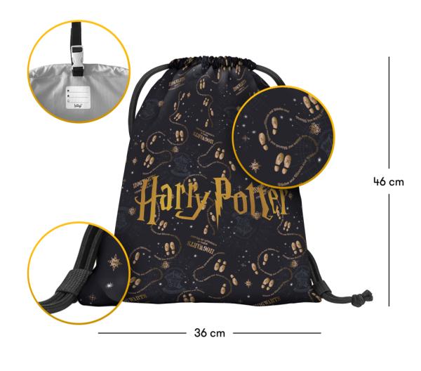 BAAGL Školské vrecko Harry Potter Záškodnícka mapa