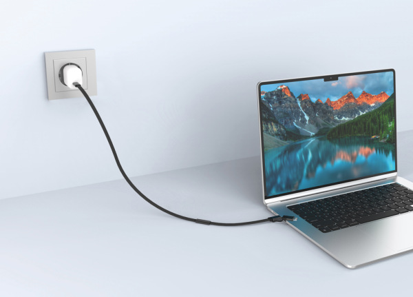 Arc RCS 60W 120 cm 2 v 1 rýchlonabíjací kábel čierna 5