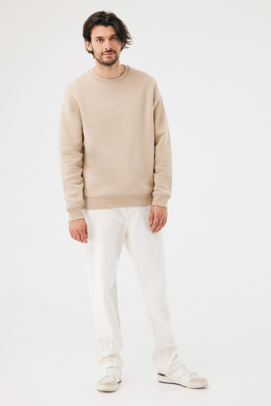 IQONIQ Toria Unisex mikina s okrúhl. výstrihom z rec. bavlny desert XL 10