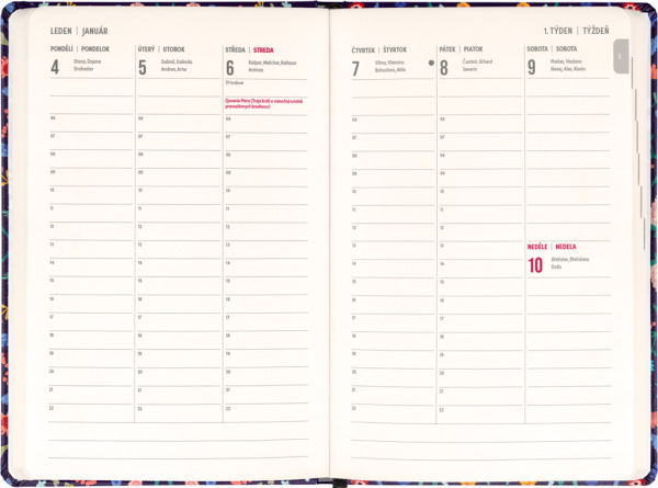 NOTIQUE 18-mesačný diár Petito – Flóra 2026/2027, 11 x 16 cm 1