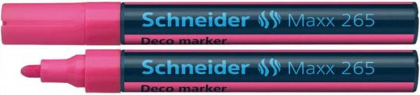 Kriedový popisovač, 2-3 mm, SCHNEIDER "Maxx 265", ružový