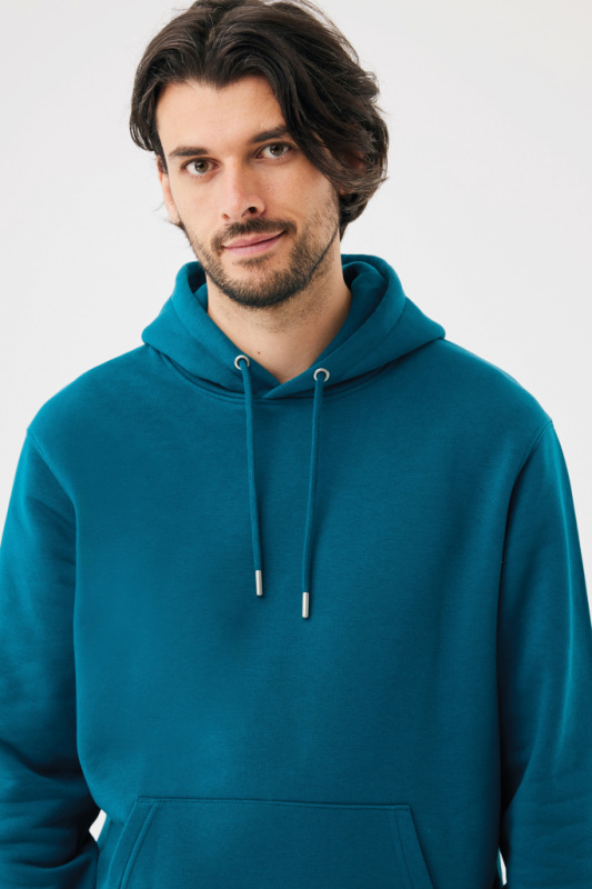 IQONIQ Joshua Unisex mikina s kapucňou z rec. bavlny dark teal M 9