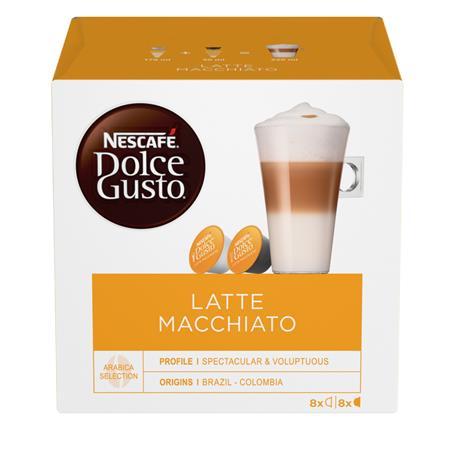 NESCAFE Kávové kapsuly, 16 ks,  NESCAFÉ "Dolce Gusto Latte Macchiato"