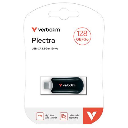 USB kľúč, 128GB, USB-C 3.2 Gen1, VERBATIM "Plectra", čierny 4