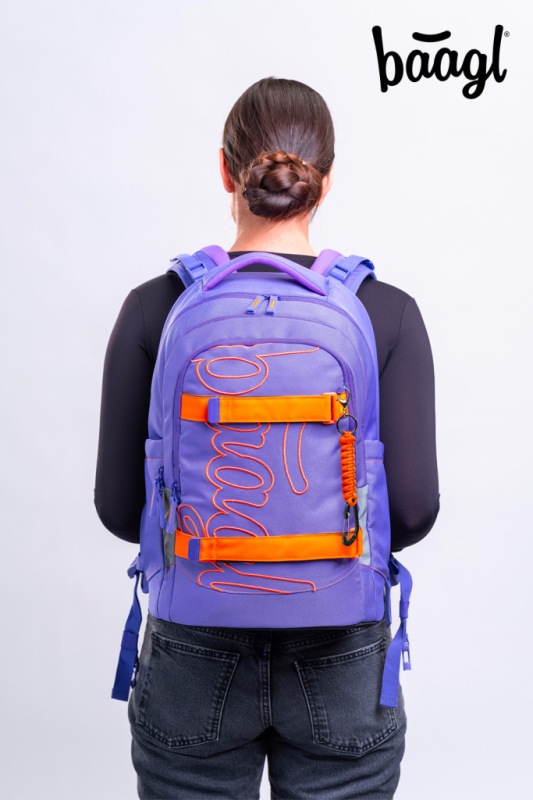 BAAGL SADA 3 Skate Max Orange: batoh, peračník, vrecko GRS 11