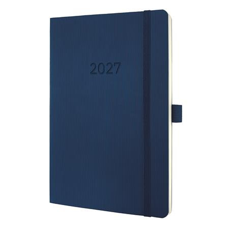 Diár, A5, týždenný, 2027, mäkká obálka, SIGEL "Conceptum", tmavomodrý