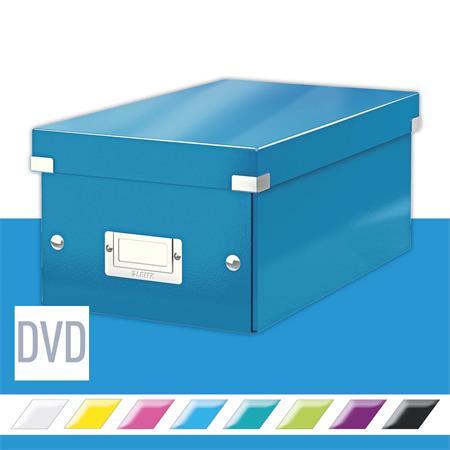 Úložná škatuľa na DVD, LEITZ "Click&Store", modrá