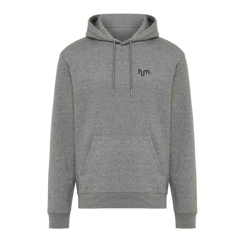 IQONIQ Joshua Unisex mikina s kapucňou z rec. bavlny light heather anthracite L 4